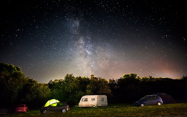 Namparra Campsite, Helston night view