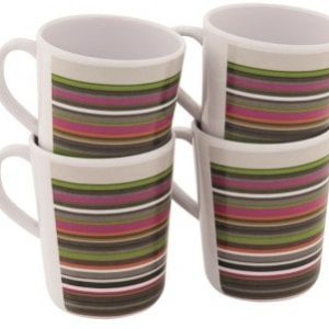 Blossom Mug Set: Colourful Melamine Mugs for Outdoor Adventures
