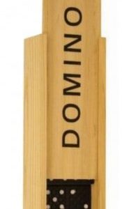 Domino Set in Wooden Box: Classic Entertainment for Camping and More