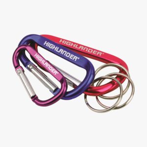 Highlander Karabiner Key rings, Assorted (3pcs) CS133-AS
