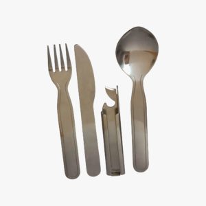 Military Style Knife, Spoon, Fork Set