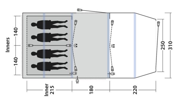 Outwell Parkdale Tent 2021 Model - Image 2