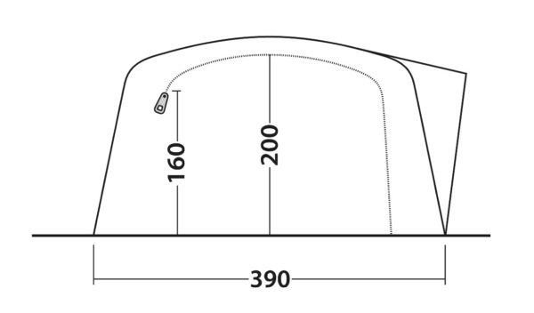 Outwell Knightdale 8PA 8 Person Tent 2021 - Image 4