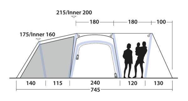 Outwell Airville 6SA 6 Person Tent 2021 - Image 3