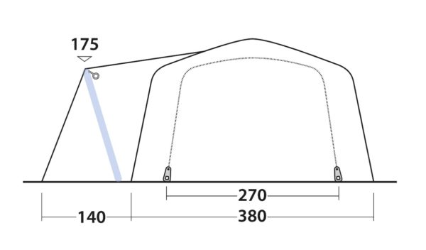 Outwell Airville 6SA 6 Person Tent 2021 - Image 4