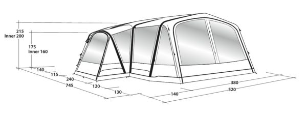 Outwell Airville 6SA 6 Person Tent 2021 - Image 5