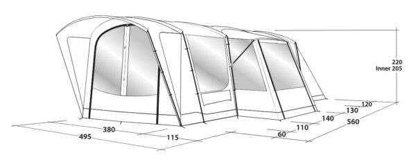 Outwell Montana 6PE 6 Person Tent 2021 - Image 10