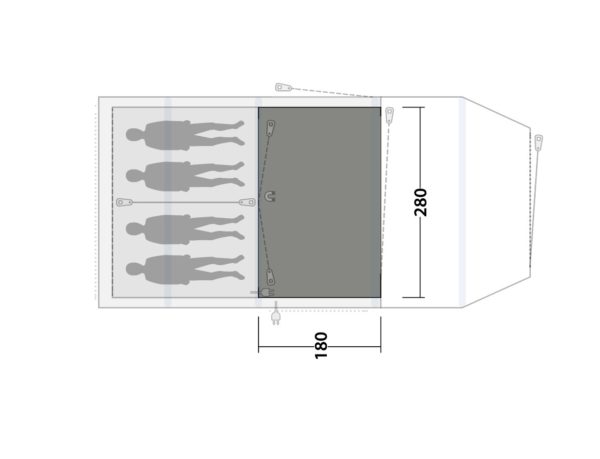 Outwell Flat Woven Carpet for Parkdale 4PA: Comfort & Style for Your Tent - Image 3
