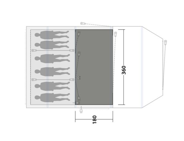 Outwell Flat Woven Carpet for Parkdale 6PA: Comfort & Style for Your Tent - Image 2