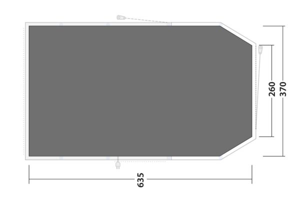 Outwell Footprint for Parkdale 6PA with Toggle-Up Front: Enhanced Tent Protection - Image 2