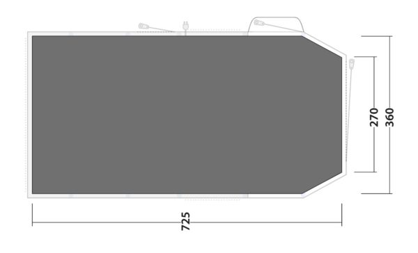 Outwell Footprint for Knightdale 8PA with Toggle-Up Front: Enhanced Tent Protection - Image 2