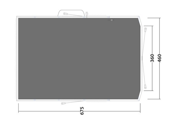 Outwell Footprint w. integrated toggle up front Sundale 7PA 2021 - Image 2