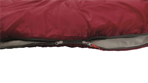 Easy Camp Cosmos Junior Sleeping Bag red zips