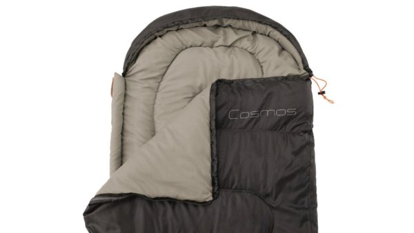 Easy Camp Cosmos Sleeping Bag Black sip opne