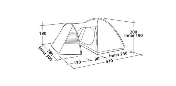 Easy Camp Eclipse 500 Tent - Image 3