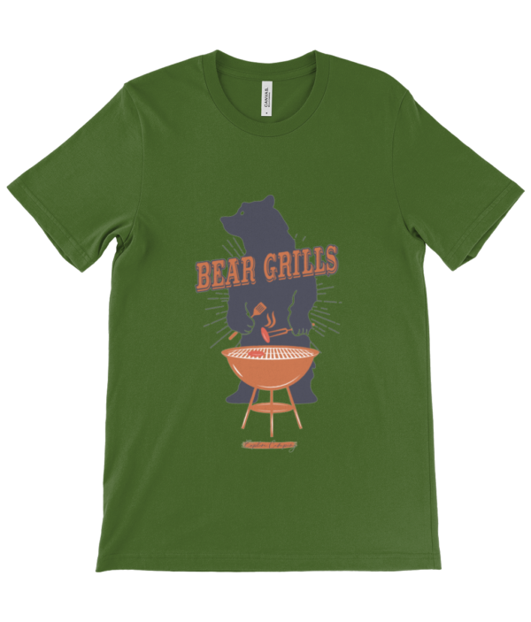 Bear Grills Canvas Unisex Crew Neck T-Shirt - Fun & Durable - Image 14