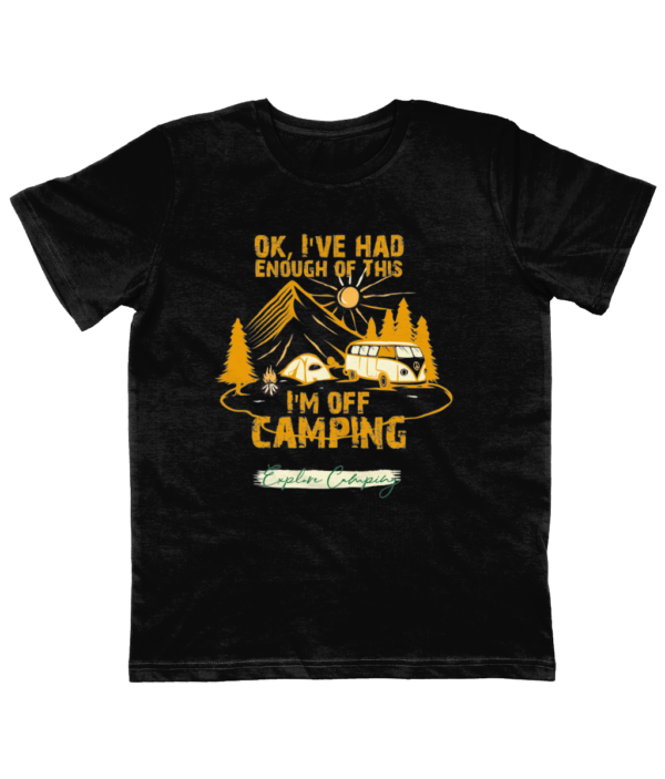 OK, I'm Off Camping' Junior Classic Jersey T-Shirt: Perfect for Young Explorers