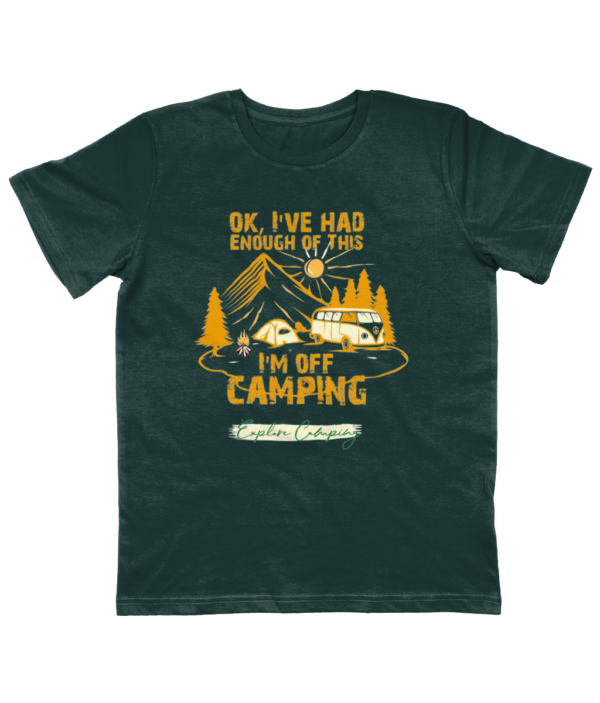 OK, I'm Off Camping' Junior Classic Jersey T-Shirt: Perfect for Young Explorers - Image 2