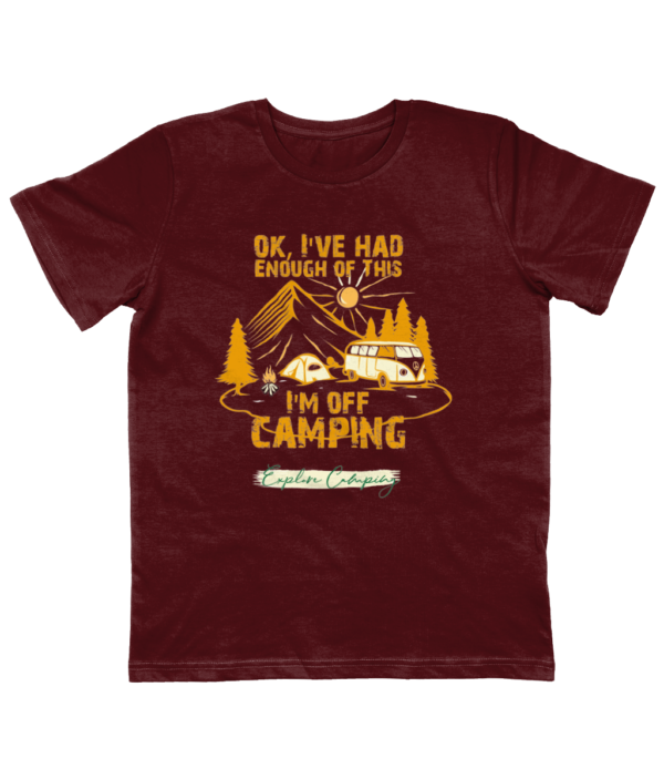 OK, I'm Off Camping' Junior Classic Jersey T-Shirt: Perfect for Young Explorers - Image 3