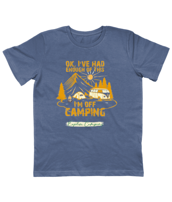 OK, I'm Off Camping' Junior Classic Jersey T-Shirt: Perfect for Young Explorers - Image 4