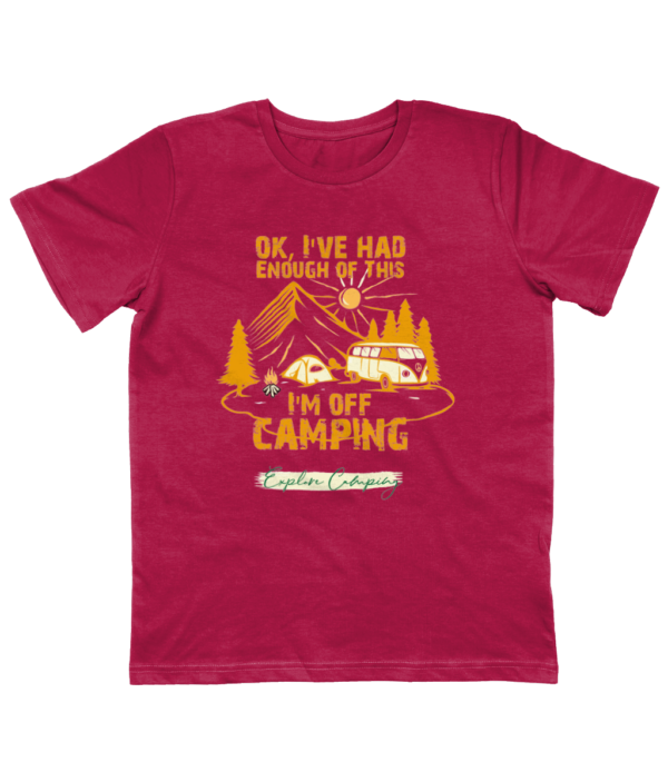 OK, I'm Off Camping' Junior Classic Jersey T-Shirt: Perfect for Young Explorers - Image 5