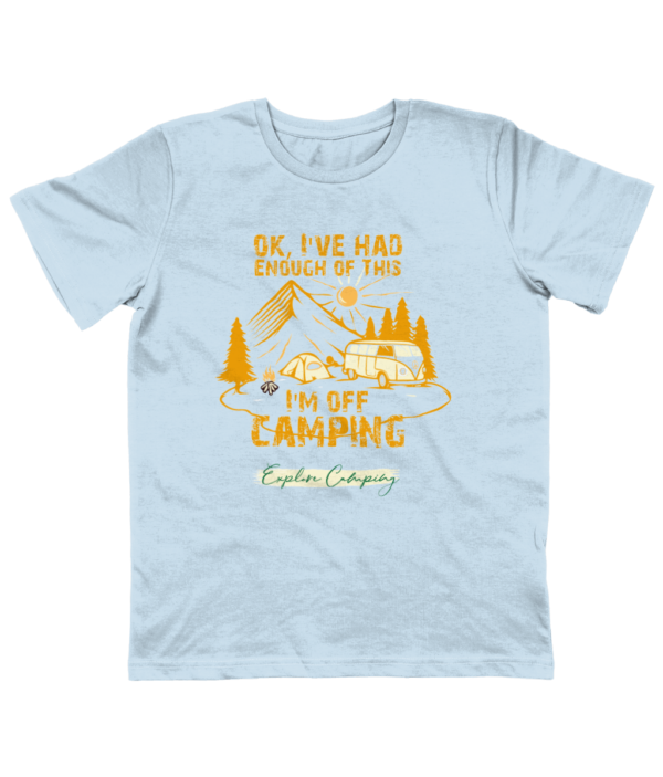 OK, I'm Off Camping' Junior Classic Jersey T-Shirt: Perfect for Young Explorers - Image 7