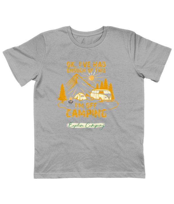 OK, I'm Off Camping' Junior Classic Jersey T-Shirt: Perfect for Young Explorers - Image 8