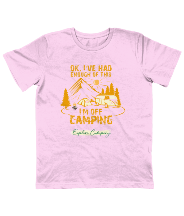 OK, I'm Off Camping' Junior Classic Jersey T-Shirt: Perfect for Young Explorers - Image 11