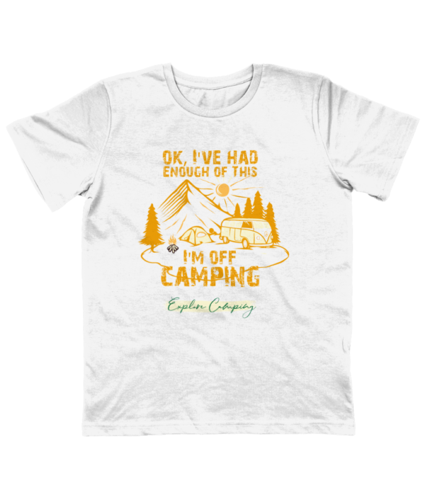 OK, I'm Off Camping' Junior Classic Jersey T-Shirt: Perfect for Young Explorers - Image 12