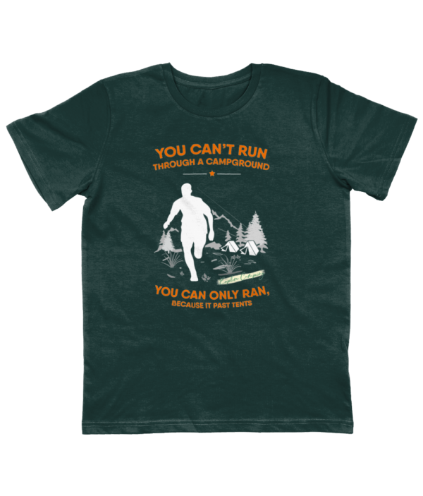 You Can't Run Through a Campground' Junior T-Shirt: Perfect for Young Explorers - Image 2
