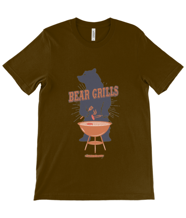 Bear Grills Canvas Unisex Crew Neck T-Shirt - Fun & Durable - Image 3