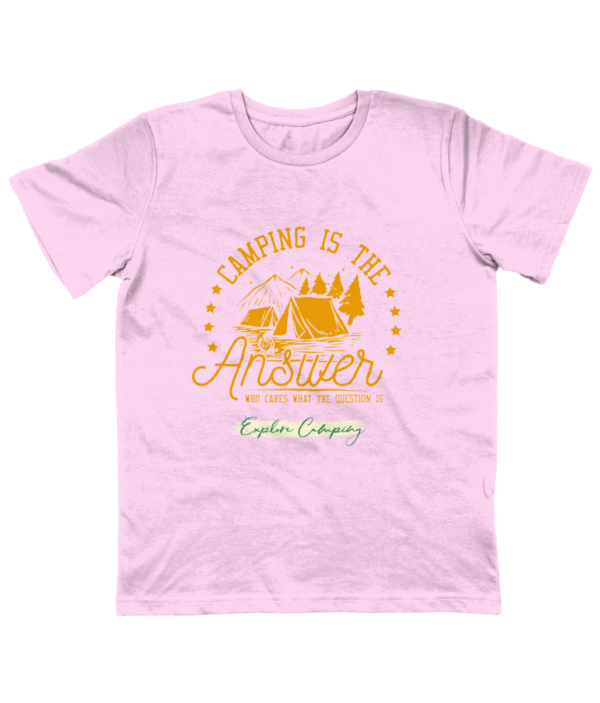 Camping is the Answer' Junior Classic Jersey T-Shirt: Perfect for Young Explorers - Image 11