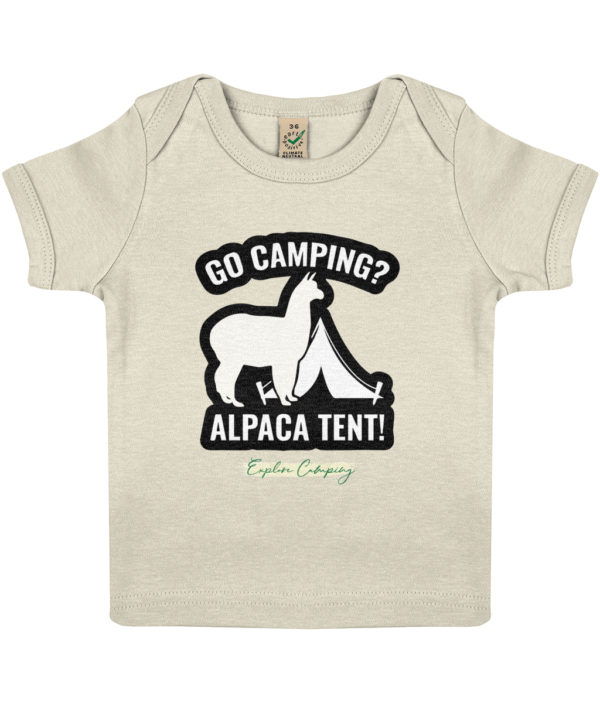 Go Camping, Alpaca Tent' Baby Lap T-Shirt: Cute & Comfy for Little Campers