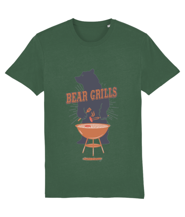 Bear Grills Creator Vegan T-Shirt - Organic Cotton, Humorous Design - Image 4