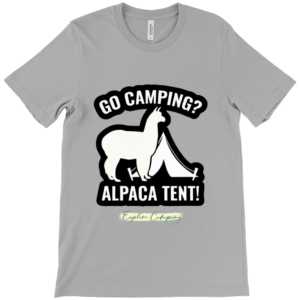 Go Camping Alpaca Tent Crew Neck T-Shirt - Stylish & Comfy