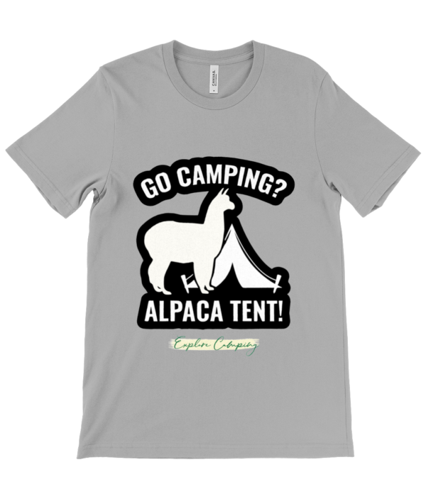 Go Camping Alpaca Tent Crew Neck T-Shirt - Stylish & Comfy