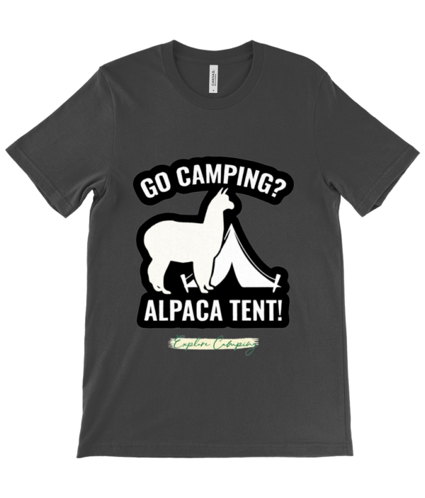 Go Camping Alpaca Tent Crew Neck T-Shirt - Stylish & Comfy - Image 4