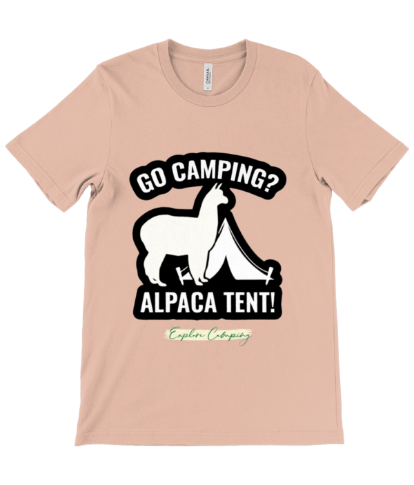 Go Camping Alpaca Tent Crew Neck T-Shirt - Stylish & Comfy - Image 6
