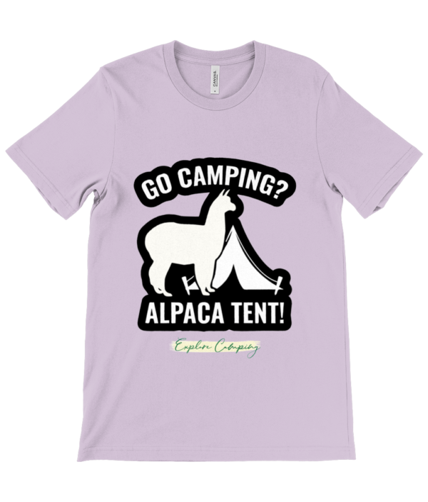 Go Camping Alpaca Tent Crew Neck T-Shirt - Stylish & Comfy - Image 9