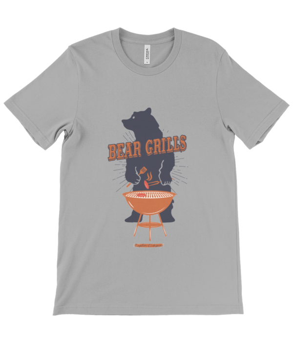 Bear Grills Canvas Unisex Crew Neck T-Shirt - Fun & Durable