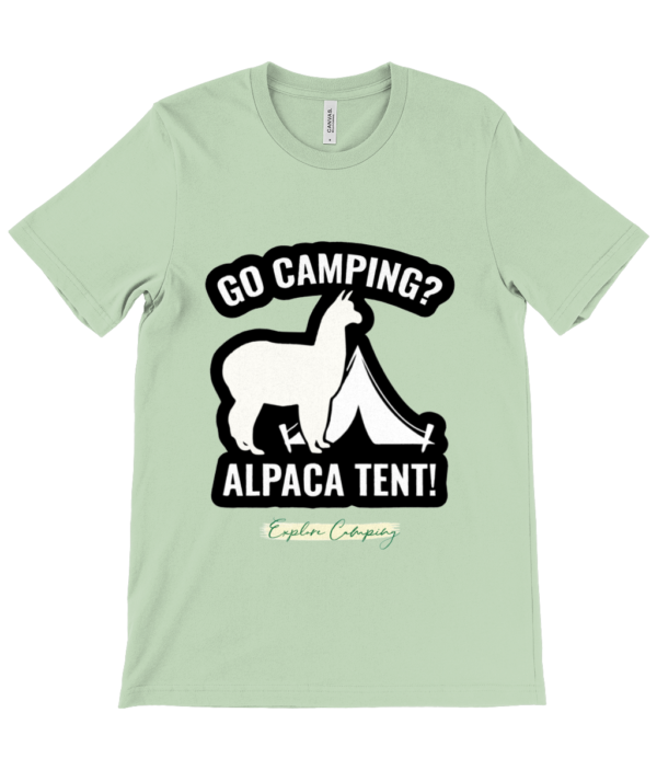 Go Camping Alpaca Tent Crew Neck T-Shirt - Stylish & Comfy - Image 10