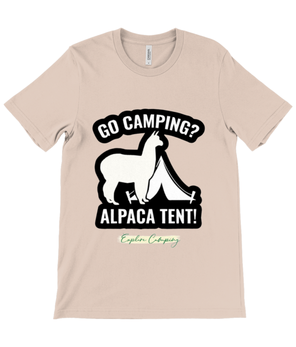 Go Camping Alpaca Tent Crew Neck T-Shirt - Stylish & Comfy - Image 11