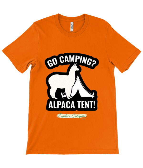 Go Camping Alpaca Tent Crew Neck T-Shirt - Stylish & Comfy - Image 16