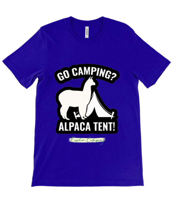 Go Camping Alpaca Tent Crew Neck T-Shirt - Stylish & Comfy - Image 19