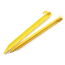 8" Plastic Storm Pegs - Pack of 10: Ideal for Windy Camping Conditions