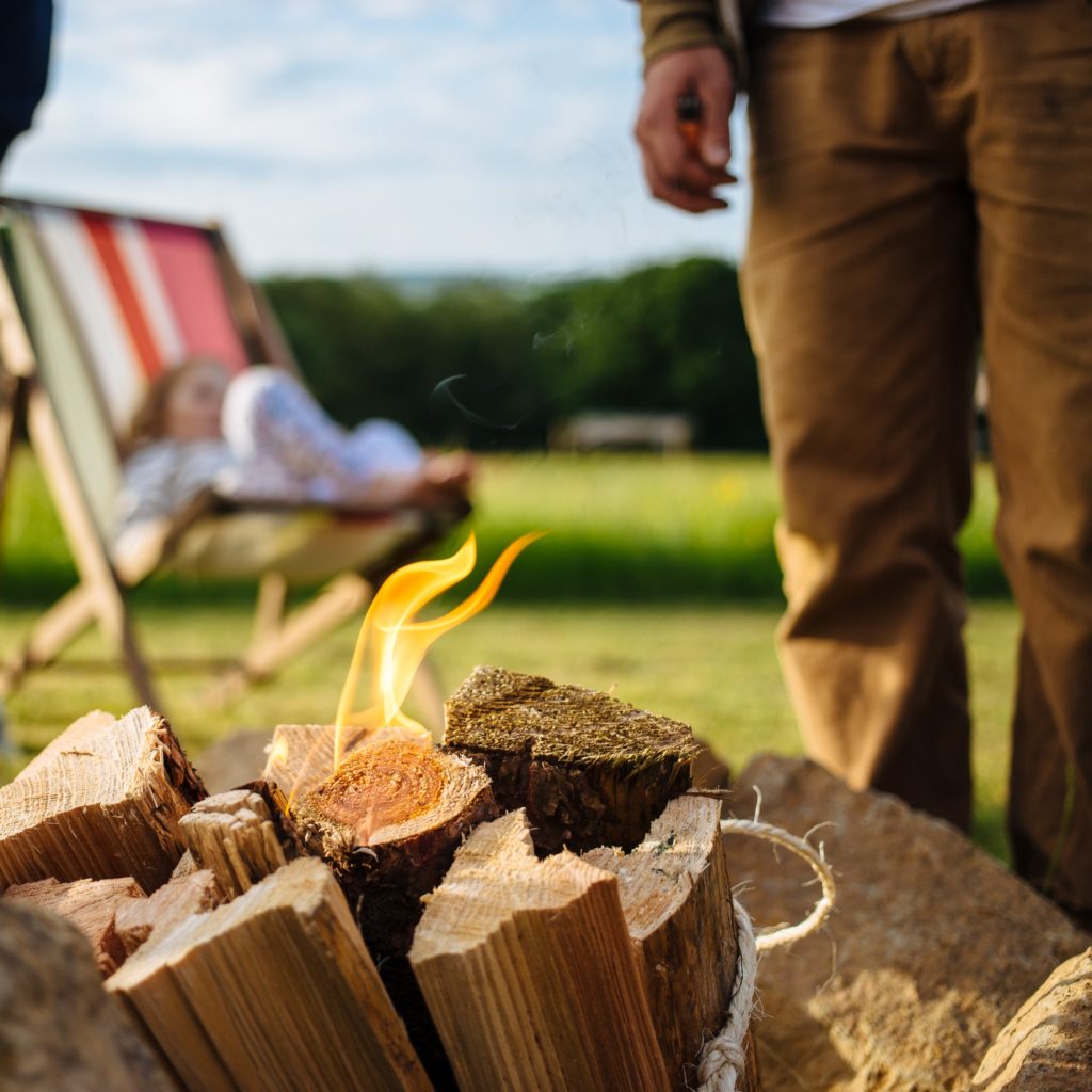 Cowpots Camping, Carmarthenshire​ fire