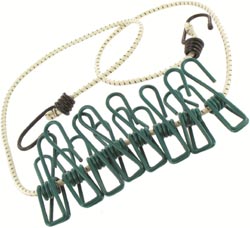 Highlander Camp Laundry Line with Pre-Attached Pegs: Easy Drying Solution