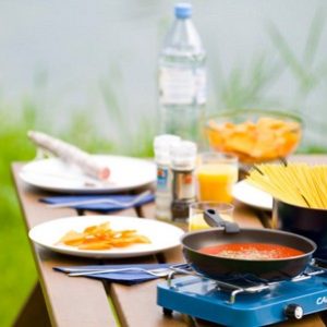 Campingaz Case Camp Cooker cooking pasta