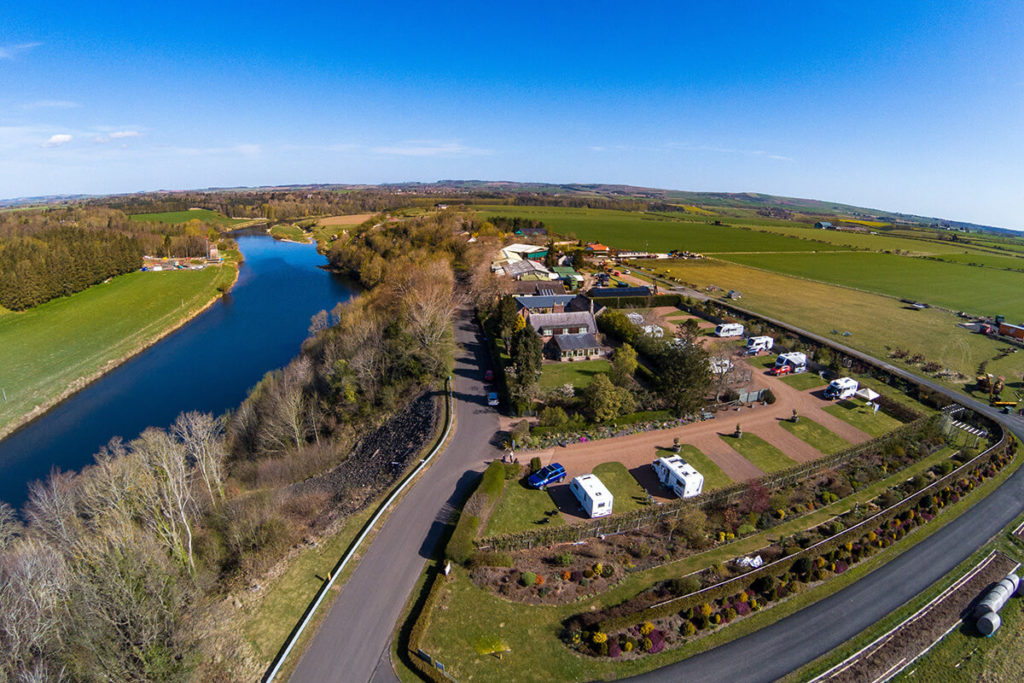 Chainbridge Touring Caravan Site​ ariel view