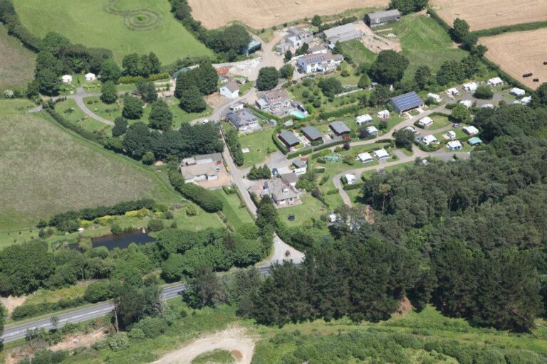 East Crinnis Holiday Park Arial view